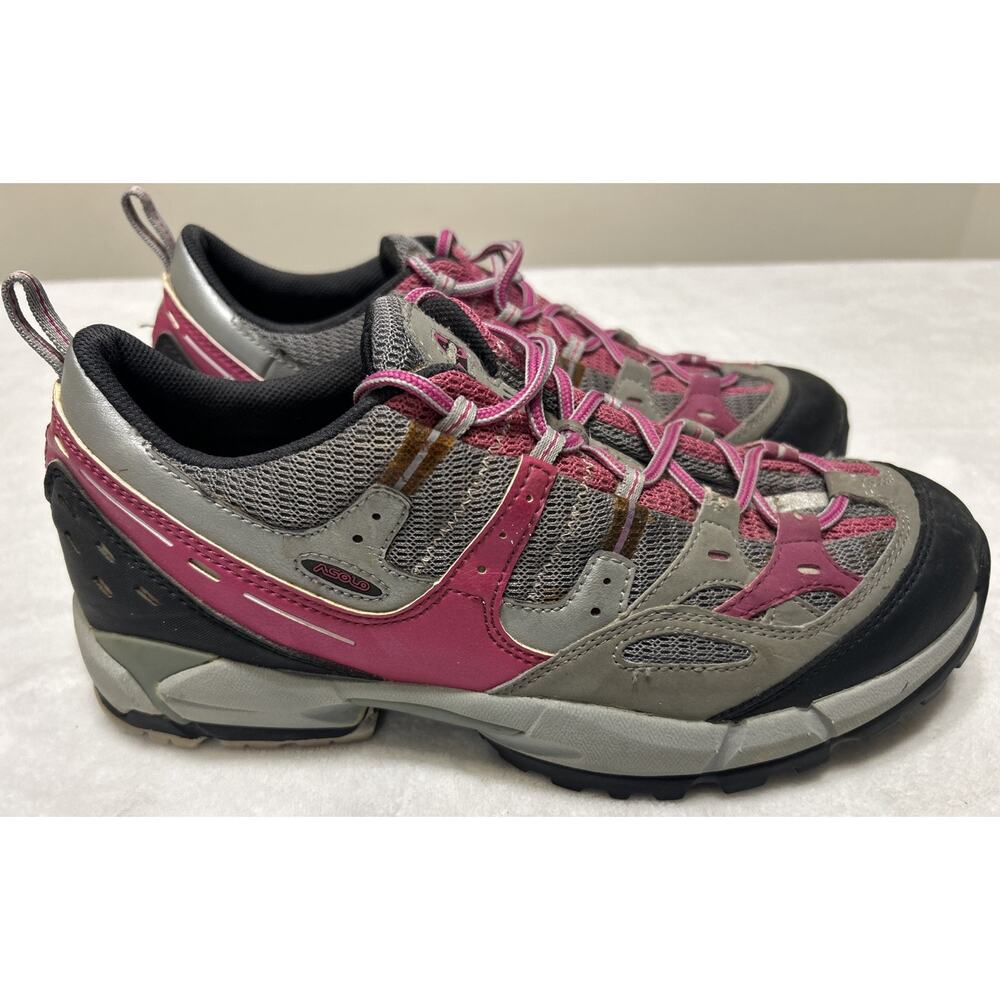 Asolo Women’s Hiking Shoes Size 9.5 Gray Purple Outdoor Trail Running Lace Up
